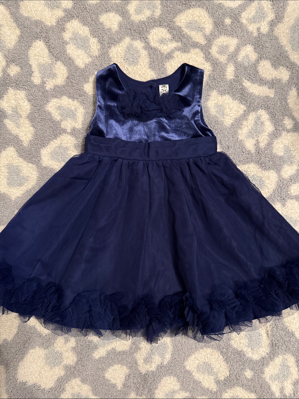Cherokee Navy Blue Girls Formal Dress